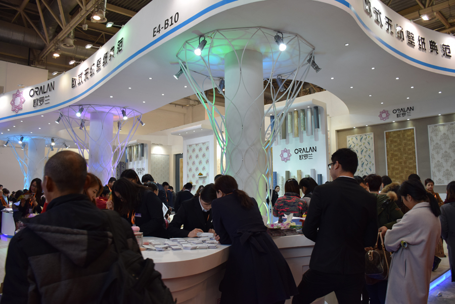 歐羅蘭壁紙北京展會(huì)亮相第21屆北京墻紙布藝家居(圖1)