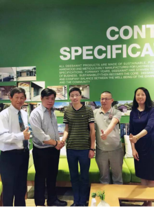 ?（圖：亞洲家具聯合會領導、好百年集團副總裁林紹華先生與泰國家具協會TFA領導合影）